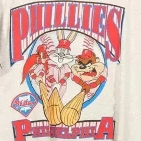 1993 MLB Philadelphia Phillies Looney Tunes T Shirt, MLB Unisex - Picture 5 of 5